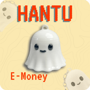 Gantungan Kunci E-Money Hantu | Custom Unik & Lucu