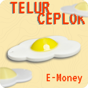 Telur Ceplok E-Money (Food Edition) Gantungan Kunci