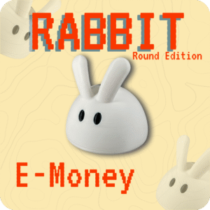 Gantungan Kunci E-money Rabbit - Round Edition